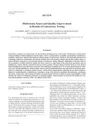 How long does it take? Pdf Phlebotomy Issues And Quality Improvement In Results Of Laboratory Testing