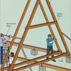 When seen from the front (or section) the house is a perfect triangle. 1