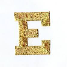 3000+ vectors, stock photos & psd files. Alphabet Letter E Color Gold 2 Block Style Iron On Embroidered Applique Patch Amazon In Home Kitchen