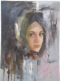 Original Expressionism Portrait Paint Paintings For Sale