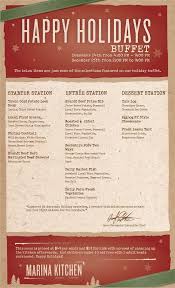 | p ick up friday, december 25 between 11:00 a.m. Christmas Buffet Served At Marina Kitchen Xmas Menu Holidays Buffet Christmas Buffet