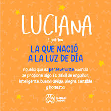 Significado Del Nombre Luciana