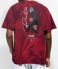 Primitive X Naruto Crows Washed Burgundy T Shirt Zumiez In 2020 Burgundy Tshirt Washed T Shirt