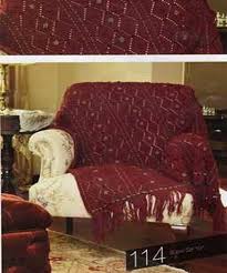 Baklava Dilim Desenli Sacakli Orgu Koltuk Ortusu