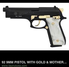 Taurus 1911 38 Super Black And Gold Pin On Around The Home
