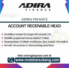 Lowongan operator produksi pt subang autocomp indonesia (suai) 2021. Account Receivable Head Adira Subang Kerja Marketing Pendidikan