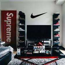 Nike Swoosh Metal Sign Sneaker Head Room Nike Wall Decor Metal Nike Swoosh Sneakerhead Room Mens Room Decor Hypebeast Room