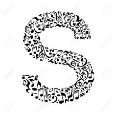 Musical font with capital and small letters, numbers and punctuation marks; S Letter Made Of Musical Notes On White Background Alphabet Royalty Free Cliparts Vectors And Stock Illustration Image 57430105