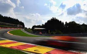 The tarmac at the low point before the climb at radillion has lifted. Spa Francorchamps Flooded After Heavy Rainfall