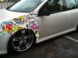 Stickerbomb Folien Und Gunstige Car Wrapping 3d Klebefolieben Im Sticker Bomb Style Sticker Bomb Car Wrap Car