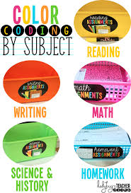 Color Coding The Classroom Classroom Classroom Organization Classroom Organisation