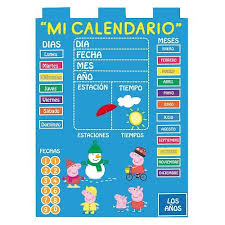 Calendario De Fieltro Calendario Para Ninos Calendario Preescolar Calendario Infantil