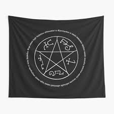 Devils Trap with Exorcism Scripture Supernatural Quote Tapestry sold by  Marco Goran Romano 20% OFF | SKU 41008624 Printerval