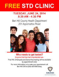 Free Std Clinic Ben Hill South Health District