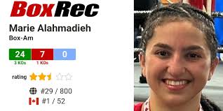 BoxRec: Marie Alahmadieh