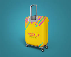 Textile bag free mockup scene to showcase your fabric bag design in a photorealistic style. 7 Travel Business Suitcase Bag Psd Mockup Templates Decolore Net