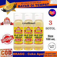 Cuka apel merupakan salah satu jenis cuka yang paling umum dan paling populer. 3 Botol Bragg Apple Cider Vinegar 100ml Cuka Apel Original Toner Wajah Ampuh Untuk Jerawat Bisa Di Konsumsi Produk Import Skin Care Beauty Laz Cod Lovablemart Bisa Cod Bayar Di Tempat Serum