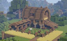 I didn't finish the interior , so if i do it i will upload the project. I Built This Farmhouse On A Multiplayer Server And The Owners Reset The World I M Still Salty About I Minecraft Farm Minecraft Blueprints Minecraft Projects