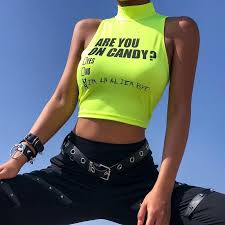 are you on candy neon green tank top di 2019