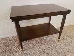 Mid Century Mersman End Table With Laminate Top With Images Coffee Table White Dark Wood Coffee Table Iron Coffee Table