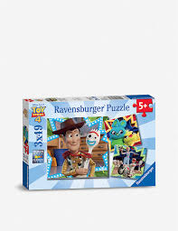 Rated 5 out of 5 by shazza3112 from a great puzzle as always ravenburger are my favourite puzzles as the pieces are always solid and always fit nicely together. Toy Story Disney Pixar Toy Story Ravensburger 3x 49 Piece Jigsaw Puzzles Selfridges Com