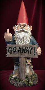 The Unwelcome Gnome Outdoor Garden Decor Garden Gnomes Statue Funny Garden Gnomes Gnome Statues