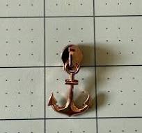 Anchor Zipper Pull (3pcs) - Size 5 Zipper Pulls - Novelty Zipper Pulls - #5 Zipper Pulls
