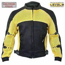 Mens Cf 509 Mesh Lightweight Black Yellow Level 3 Armored Motorcycle Jacket Xelement Motorcycle Leatherjacketsformen Leather Jacket Men Jackets Mesh Jacket
