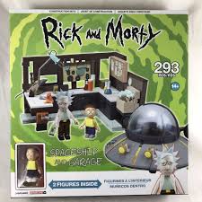 Rick And Morty Spaceship Garage Contruction Building Toy Playset Mcfarlane Nib Ebay Garage Construction Rick And Morty Playset