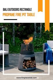Bali Outdoors Rectangle Propane Fire Pit Table In 2020 Fire Pit Table Propane Fire Pit Table Fire Pit