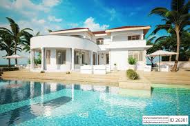 Many of these home plans feature french or sliding doors that open to a patio or deck adjacent to an indoor or outdoor pool. 2 Story House With Pool Id 26301 House Plans By Maramani