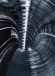 Train Tunnel Environmental Art Science Fiction Illustration Design