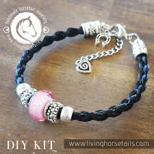 Every braid is distinctive in colour and by adding accessories each item. Living Horse Tails Diy Kit Horsehair Braided Bracelet With Acrylic B Vivant Equi