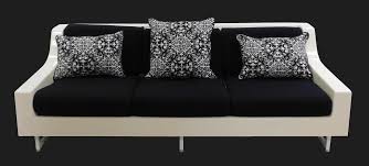 A throw pillow is a small cushion that you add to a sofa, chair, or bed. Lot Mid Century Sofa Molded White Fiberglass With Removable Black Fabric Cushions Some Extra Wear Consistent With Age And Use Sold A