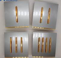 Wholesale Golden White Plastic Electrical Frame Power Outlet Electricity  Accessories Wall Socket Electrical Wall Switch