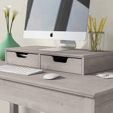 This is a beautiful farmhouse desk with drawers. Desktop Storage With Drawers Wayfair