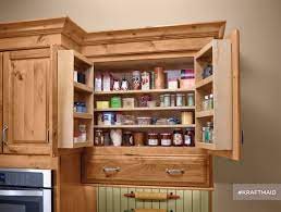 I think the design has some flaws and i am here is original plan that uses kraftmaid cabinets they could not give us open corner shelving to border the window. Wall Multi Storage Pantry Kraftmaid Kitchen Cabinets Kitchen Innovation Kitchen Pantry Design