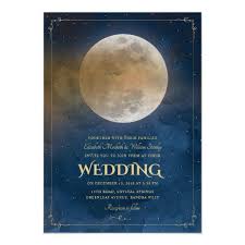 Moon Stars Celestial Navy Blue Wedding Invitation Zazzle Com In 2020 Blue Wedding Invitations Navy Blue Wedding Invitations Navy Blue Wedding