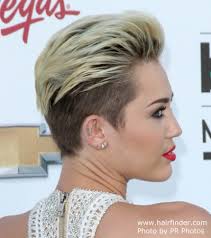 Miley cyrus recently cut short her blonde hair! Miley Cyrus Extremely Short Hairstyle With The Hair Buzzed Close To The Scalp
