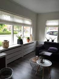 radiator ombouw strak in hoogglans wit interieur woonkamer woonkamerdesign woonkamer inrichting