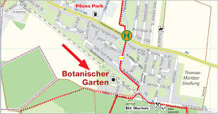 Anfahrt Botanischer Garten Oberholz Webseite