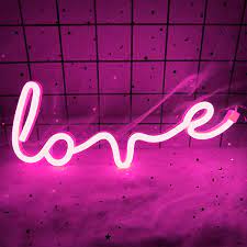 Love neon · free pngs, stickers, photos, aesthetic backgrounds and wallpapers, vector illustrations and art. Xiyunte Love Neon Signs Led Love Neon Light For Wall Decor Battery Or Usb Powered Love Pink Signs For Bedroom Party Wedding Mother S Day Valentines Day Amazon Com