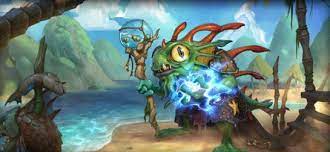 Morgl the oracle is bipedal, amphibious humanoid representative of murloc race and an alternate hero for the shaman class in hearthstone: Hearthstone S New Murloc Shaman Hero Requires Friends To Unlock Pc Gamer