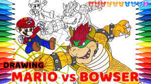 Check spelling or type a new query. Drawing Super Smash Bros Mario Vs Bowser 120 Drawing Coloring Pages For Kids Youtube