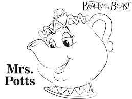 Beauty and the beast coloring pages beauty and the beast coloring pages to print. Mrs Potts Beauty And The Beast Coloring Pages Disney Movies List