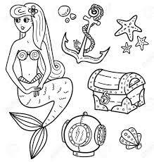 See more ideas about coloring pages, ocean coloring pages, coloring books. Coloring Book Page Under The Sea Royalty Free Cliparts Vectors And Stock Illustration Image 20839520