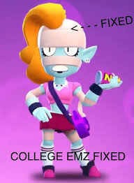 New zombie brawler emz is out in brawl stars, get complete, tips, tricks, strategies, skins and guide to unlock her, read more! I Fixed College Emz She Is Not Just A Recolor Brawl Stars Amino