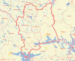 Sie liegt am nordwestende des mälaren. Karta Over Vastmanland Regionen Karta Over Sverige Geografisk Fysisk Politiska Kartan Provinsen Stockholm Map Bild