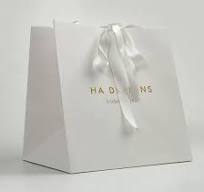 Sinicline Customized Hard White Paper Bag for Women ...