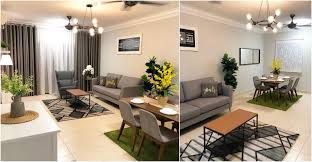 Transformasi rumah jenis memanjang sempit. Dekorasi Ruang Tamu Kondo 1000sqft Sangat Lawa Ilham Dekorasi